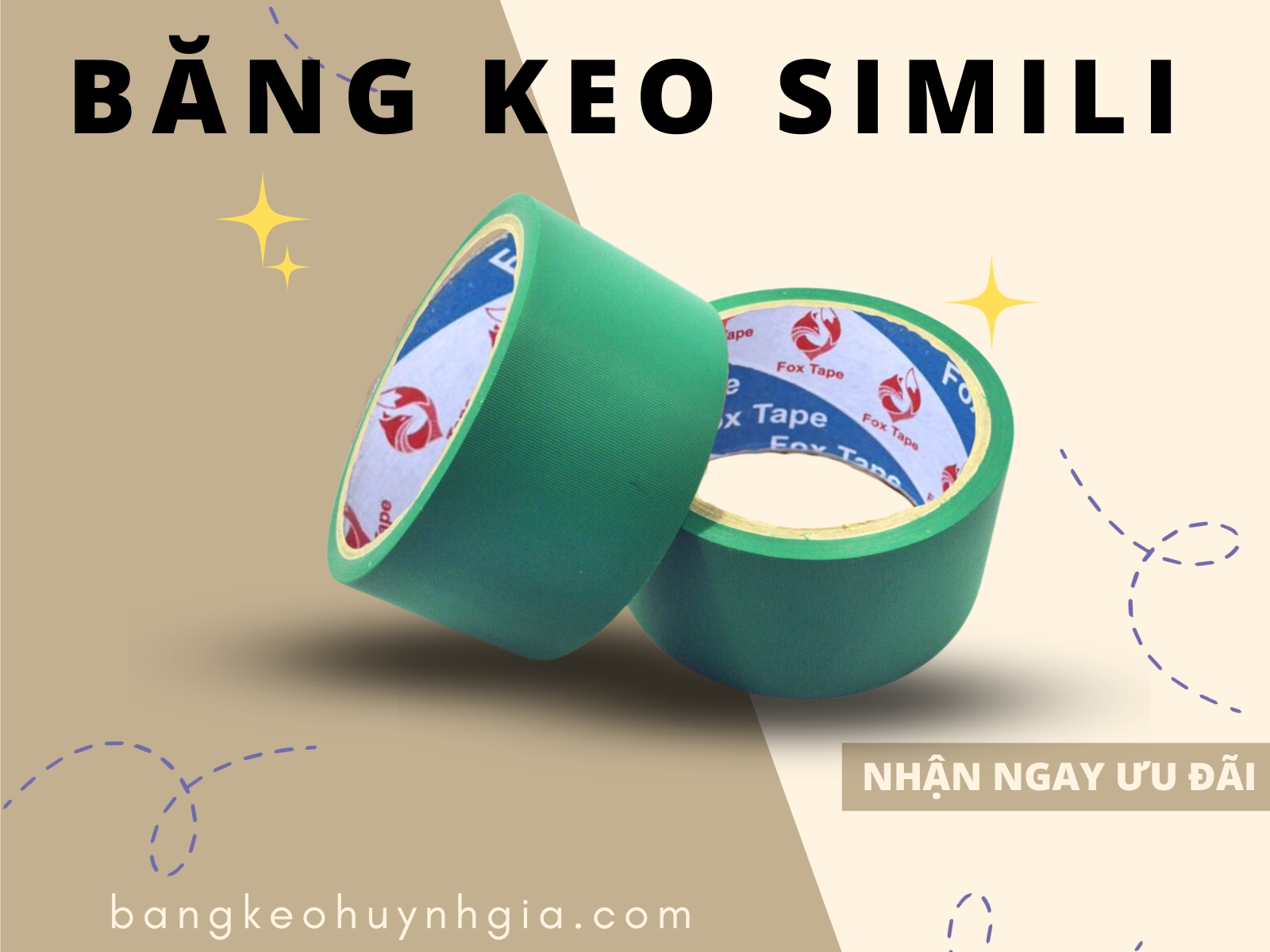 Băng Keo Simili- Băng Keo Huỳnh Gia- Quận Bình Tân- Huỳnh Gia Tape